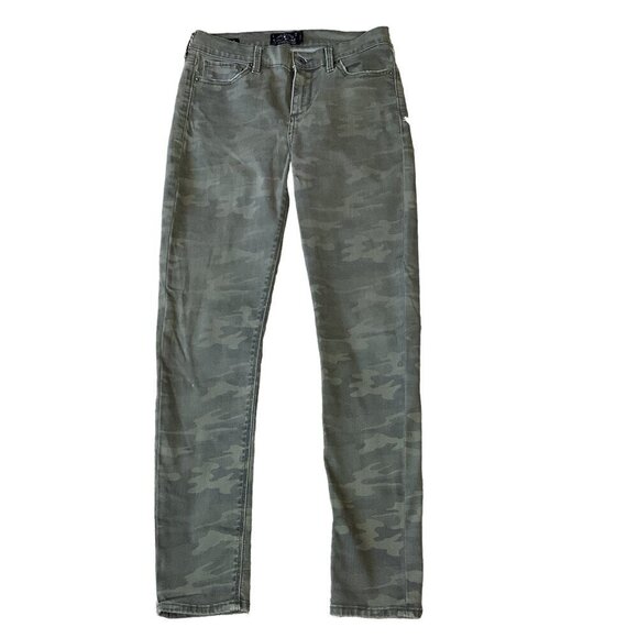 Lucky Brand Brooke Legging Jeans Green Camo Sz 8/29 #286C - Picture 1 of 12